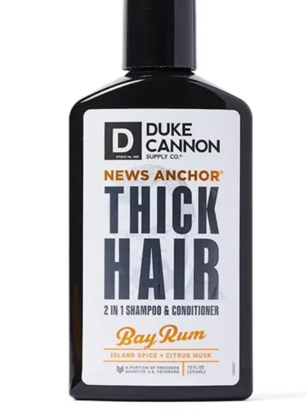 Duke Cannon News Anchor Thick Hair 2-in-1 Shampoo Conditioner Bay Rum 10 oz NEW